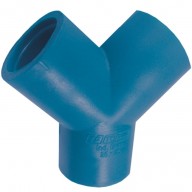 CONEXION TE Y 25MM AZUL