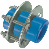UNION CON FLANGE AZUL