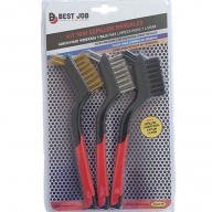 KIT CEPILLO INOX/NYLON/LATON C/MANGO PLAST